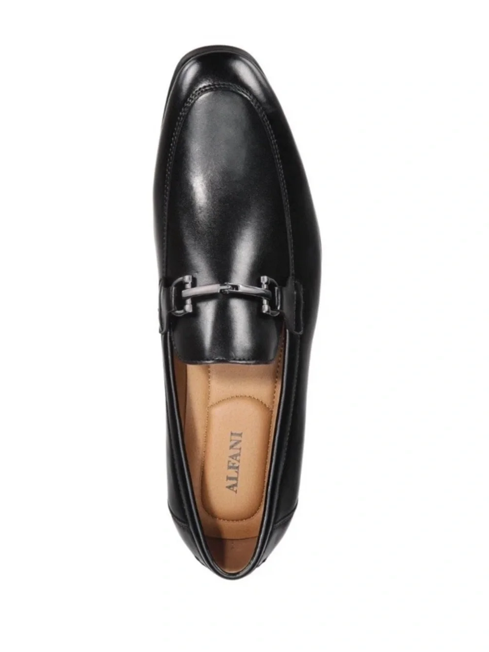 Alfani Black Leather Bit-Trim Slip-On Loafer